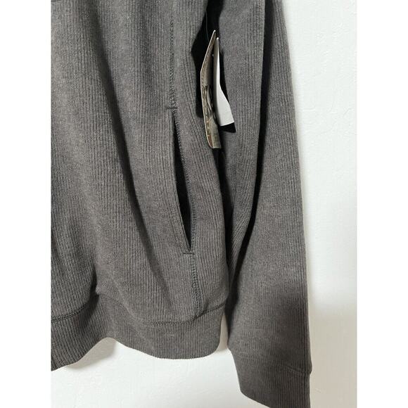 XG Extreme Men’s Full Zip Crest Graphic Sweatshirt Size M Gray Y2K Skater Grunge - Picture 4 of 10